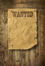 Wild West wanted poster