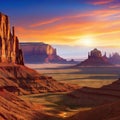 Wild west western native american indian landscape Graphic Art