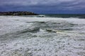 Winter Storm Waves, Bondi Beach, Sydney, Australia Royalty Free Stock Photo