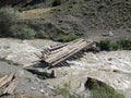 Wild wiver in the mountains with too much water