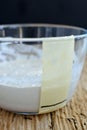 Wild Yeast Sourdough Starter In a Jar Royalty Free Stock Photo