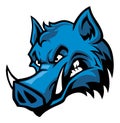 Wildboar head mascot Royalty Free Stock Photo