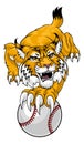 Wildcat Bobcat Baseball Ball Animal Team Mascot