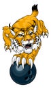 Wildcat Bobcat Bowling Animal Sports Team Mascot