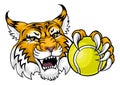 Wildcat Bobcat Tennis Ball Animal Team Mascot