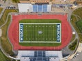 Wildcat Stadium aerial view, Durham, New Hampshire, USA Royalty Free Stock Photo