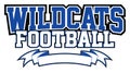 Wildcats Football With Banner