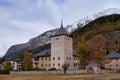 Wildenberg castle in the Swiss village Zernez Royalty Free Stock Photo