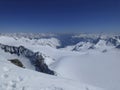 Wilder Pfaff mountain, ski tour, Tyrol, Austria Royalty Free Stock Photo