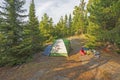 Wilderness Campsite in the North Woods