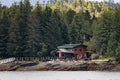 Wilderness Home in Sitka, Alaska Royalty Free Stock Photo