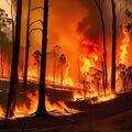 Wildfire in the Australian