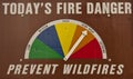 Wildfire danger Royalty Free Stock Photo