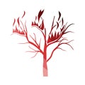 Wildfire icon Royalty Free Stock Photo