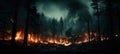 Wildfire Inferno: Global Warming\'s Scorching Consequence in the Forest