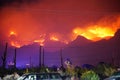 Arizona wildfire burns 119,000 acres in Tucson, Arizona Royalty Free Stock Photo