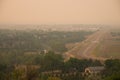 Wildfire smoke invades northern plains Royalty Free Stock Photo