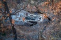 Wildfire Wreckage, Obliteerated by Wildfire, California.