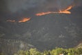 Wildfires near LA Royalty Free Stock Photo