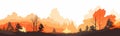 wildfires vector flat minimalistic isolated illustration