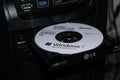 WILDFLECKEN, BAVARIA, GERMANY - JANUARY 11, 2020 An original Microsoft Windows 7 DVD in a DVD drive Royalty Free Stock Photo