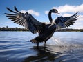 Wildlife and Animals Black Swan Royalty Free Stock Photo