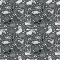 Wildlife animals. Seamless pattern for baby clothes. Continuous ornament for kids clothes outerwear.