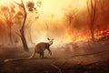 wildlife escaping from Australian bushfires