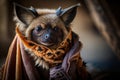 Fashionable Bat Creates HighQuality Scarf Collection AwardWinning Photography Royalty Free Stock Photo