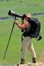 Wildlife photographer outdoor