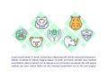 Wildlife populations protection and restoring concept icon with text