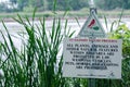 Wildlife Refuge Nature Preserve Sign Exner Marsh Royalty Free Stock Photo