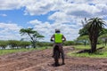 Wildlife Ranger Rider Motorbike Patrol Rear