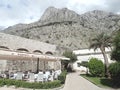 Wildlife on stones of orthodox church Island Gospa od Skrpjela Perast Boka Kotorska Montenegro Royalty Free Stock Photo