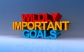 wildly important goals on blue