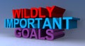 Wildly important goals Royalty Free Stock Photo