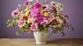 wilds cottage flower arrangement Royalty Free Stock Photo