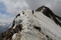 Wildspitze summit in Otztal alps, Austria Royalty Free Stock Photo