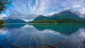 Wiled Alaskan still rivet with reflection of the mountain Royalty Free Stock Photo