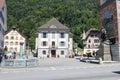 Wilhelm Tell monument on the cantonal capital of Altdorf Royalty Free Stock Photo