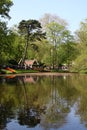 Wilhelmina Pavilion and lake, Keukenhof Gardens