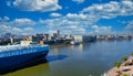 Wilhelmsen Freighter Approaching Savannah Royalty Free Stock Photo