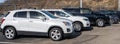 Wilkins Township, Pennsylvania, USA November 24, 2022 Different used cars lined up for sale