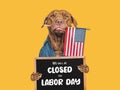 We will be closed on Labor Day. Royalty Free Stock Photo