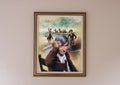 Will Rogers oil on canvas painting, Claremore, Oklahoma