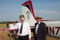 Portrait of Will Rogers and Wiley Post at the Fly-in
