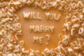 Will you marry me Royalty Free Stock Photo