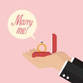 Will you marry me Royalty Free Stock Photo