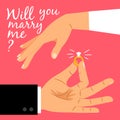 Will you marry me poster