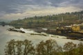 Willamette Falls in Oregon City USA Royalty Free Stock Photo